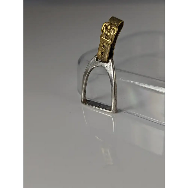 Silver Steed Stirrup Silver Pendant Bronze Pendant