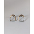 Silver Steed Stirrup Stud Earrings Earrings