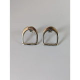 Silver Steed Stirrup Stud Earrings Earrings