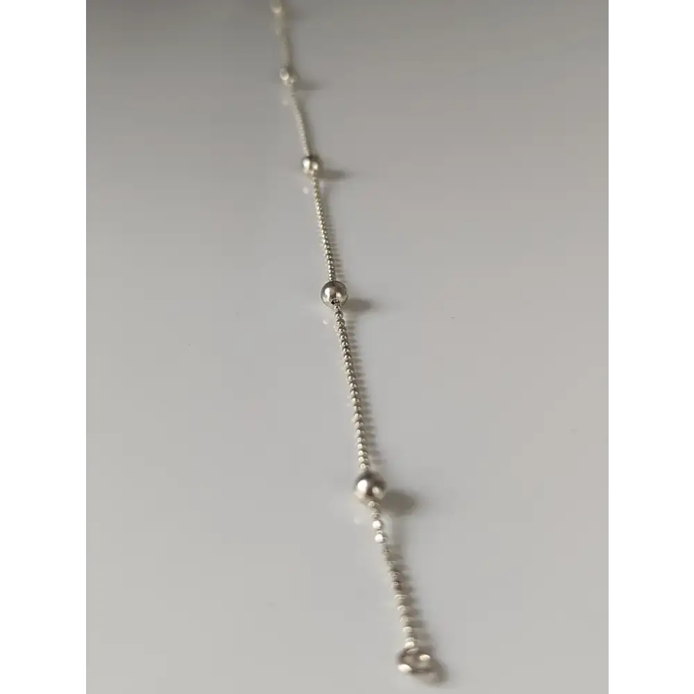 Silver Steed Studded Ball Chain Silver Bracelet 18.5CM Bracelets