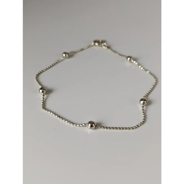 Silver Steed Studded Ball Chain Silver Bracelet 18.5CM Bracelets