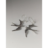 Silver Steed Swallow Silver Dropped Earrings Earrings