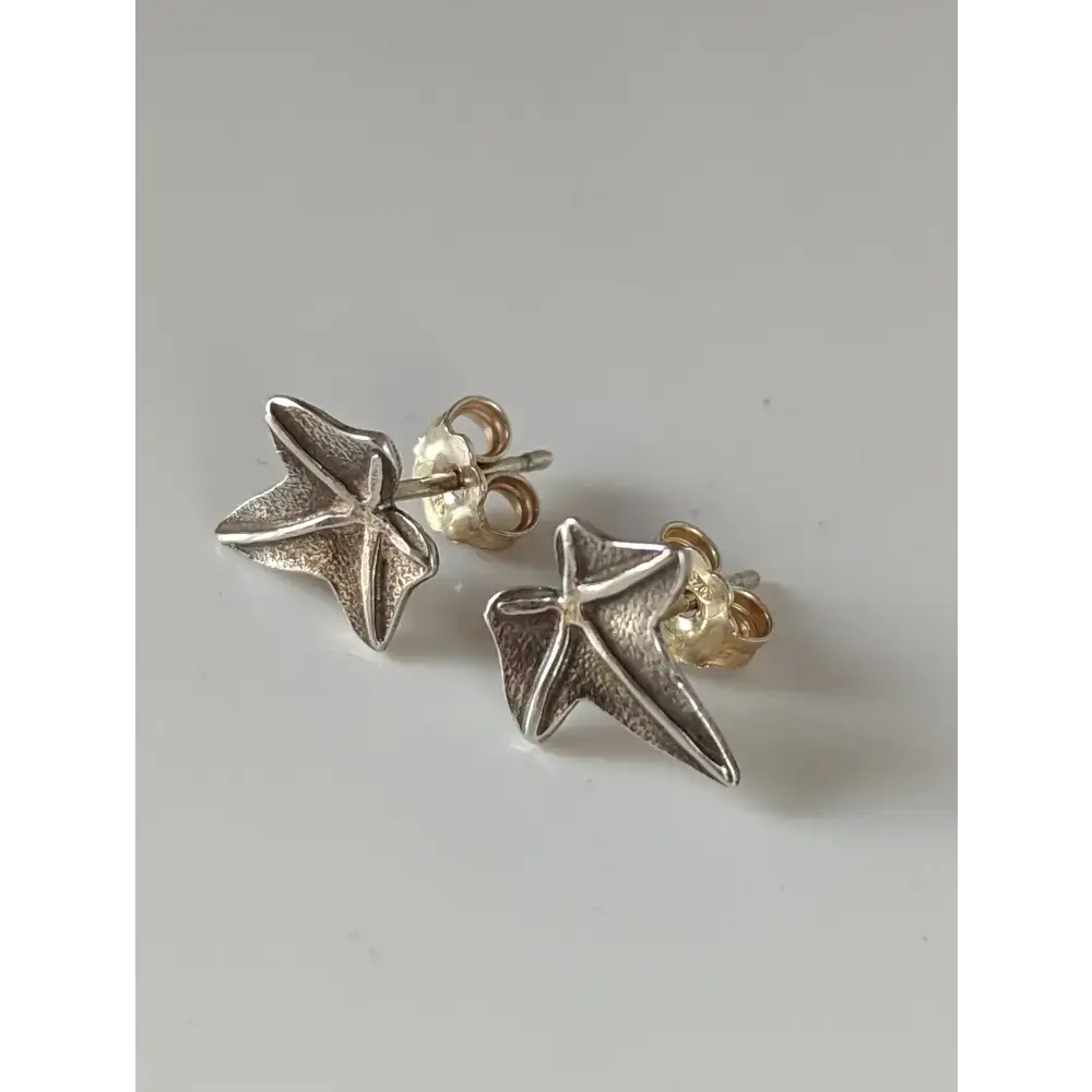 Silver Steed Sweetgum Leaf Stud Earrings Earrings