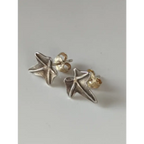 Silver Steed Sweetgum Leaf Stud Earrings Earrings