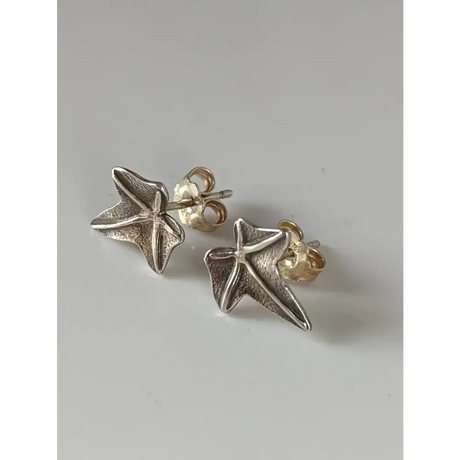 Silver Steed Sweetgum Leaf Stud Earrings Earrings