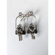 Silver Steed Swing Seat Loved Up Couple Dropped Earrings Earrings