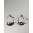 Silver Steed Swinging Tea Set Dropped Earrings Earrings