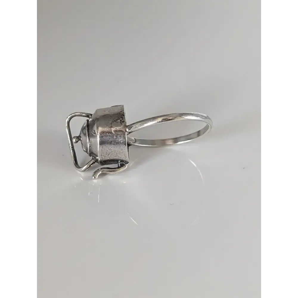 Silver Steed Teapot Silver Ring P Rings