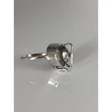 Silver steed teapot silver ring with a detailed textured beetle design in silver-toned metal and subtle patina