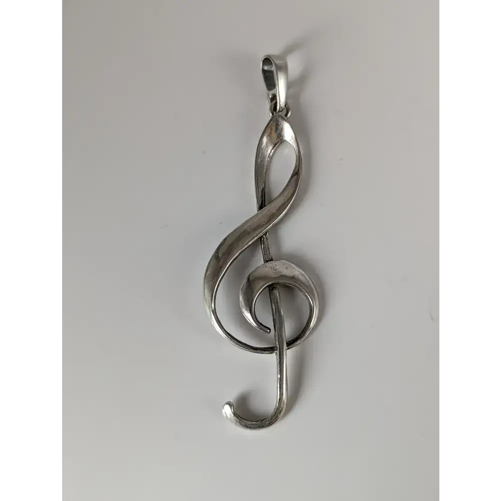 Silver Steed Treble Clef Silver Pendant Pendant