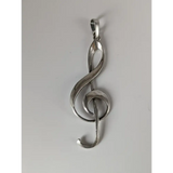 Silver Steed Treble Clef Silver Pendant Pendant