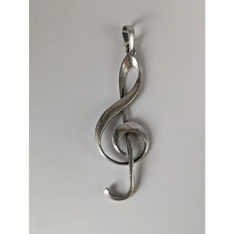 Silver Steed Treble Clef Silver Pendant Pendant