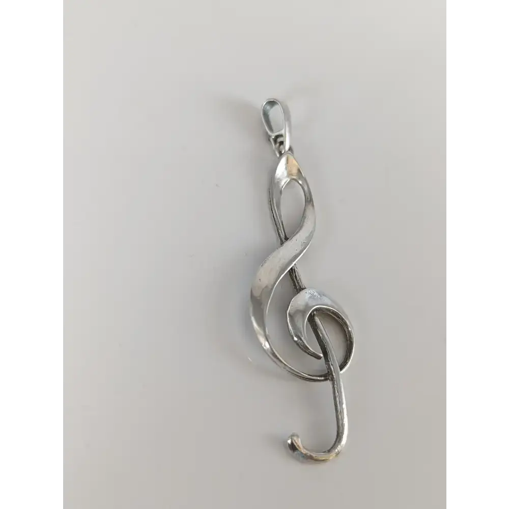 Silver Steed Treble Clef Silver Pendant Pendant