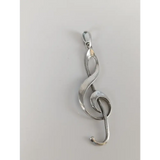 Silver Steed Treble Clef Silver Pendant Pendant