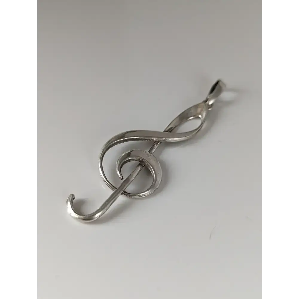 Silver Steed Treble Clef Silver Pendant Pendant