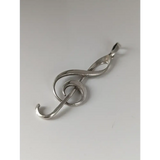 Silver Steed Treble Clef Silver Pendant Pendant