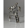 Silver Steed Triple Bar Jump, Show Jumping Brooch / Stock Tie Pin Brooches