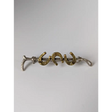 Silver Steed Triple Shoe & Cane Brooch / Stock Tie Pin Standard Brooches