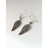 Silver Steed Tropical Leaf Dropped Earrings Earrings