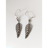 Silver Steed Tropical Leaf Dropped Earrings Earrings
