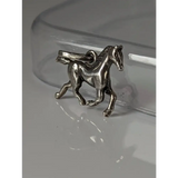 Silver Steed Trotting Horse Silver Pendant Pendant