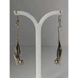 Silver Steed Tulip Dangling Earrings Earrings