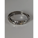 Silver Steed Two Interlinking Bands G Rings