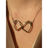Silver Steed Two Stirrups Necklace Silver version 16" Thread Through Necklaces