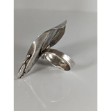 Silver Steed Unique, Extravagant Leaf Rings with motive Flower Rings
