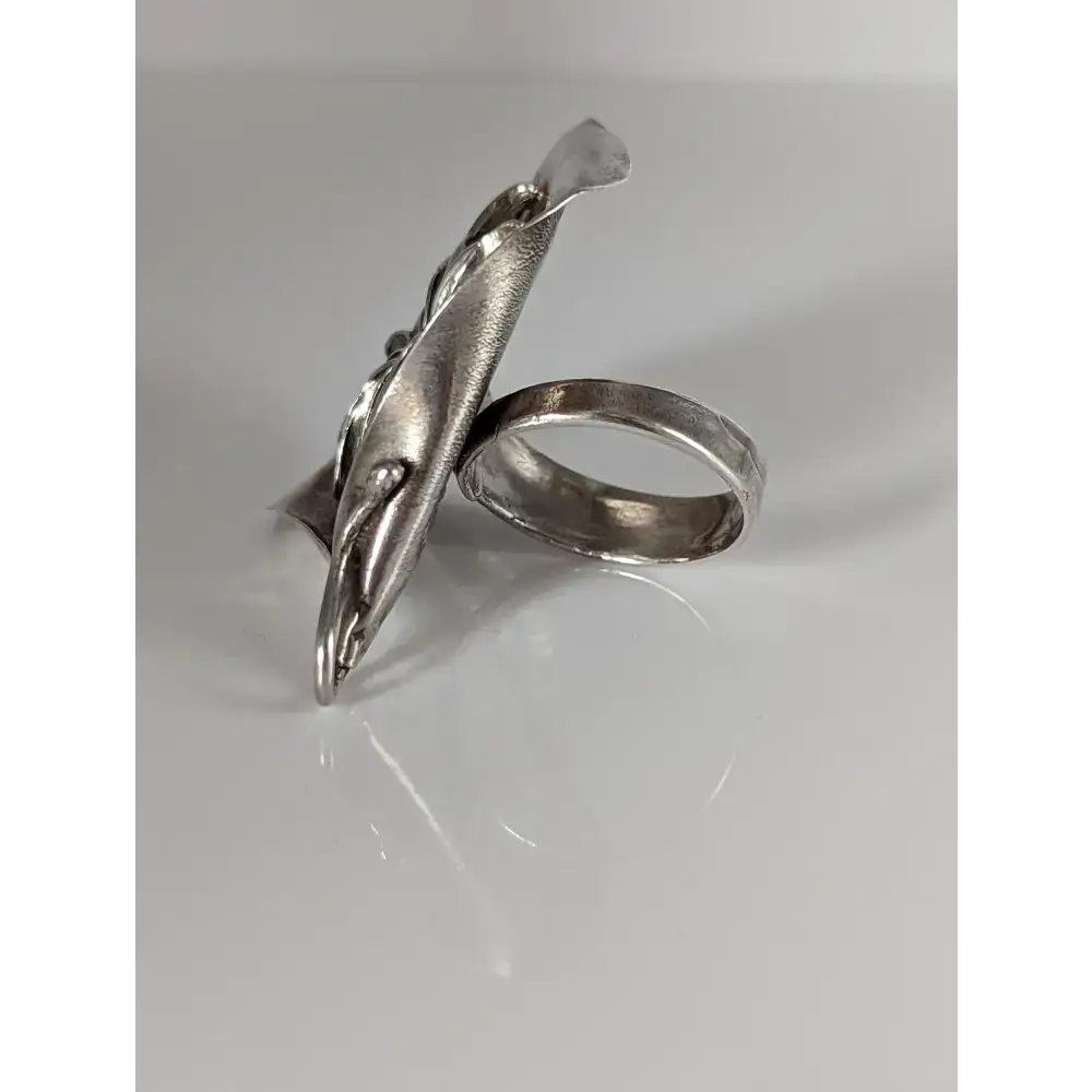 Silver Steed Unique, Extravagant Leaf Rings with motive Flower Rings