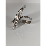 Silver Steed Unique, Extravagant Leaf Rings with motive Flower Rings