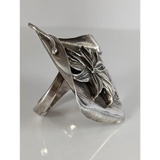 Silver Steed Unique, Extravagant Leaf Rings with motive Flower Rings