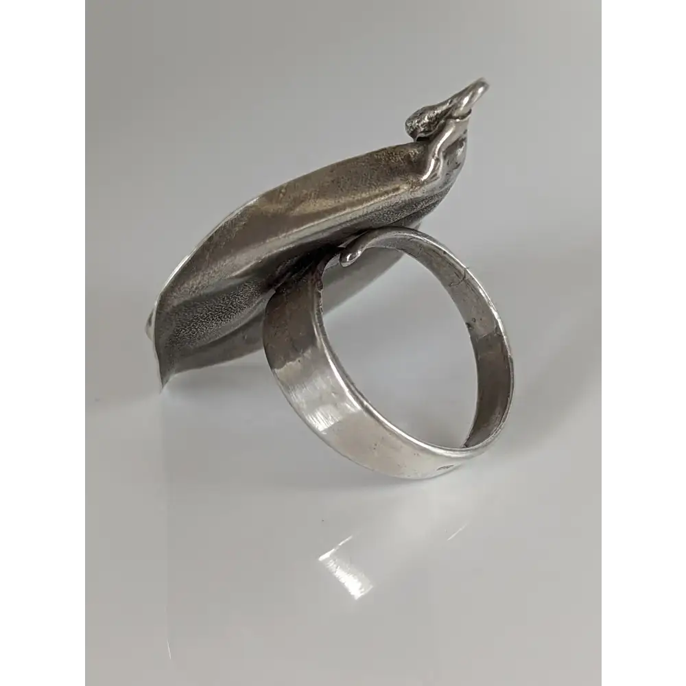 Silver Steed Unique, Extravagant Leaf Rings with motive Flower Rings