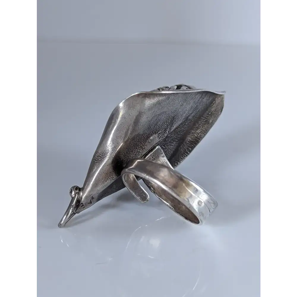Silver Steed Unique, Extravagant Leaf Rings with motive Flower Rings