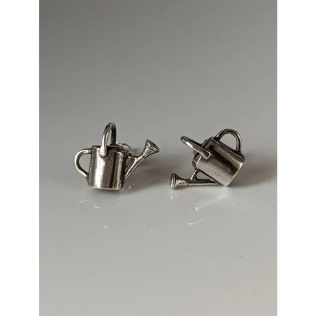 Silver Steed Watering Can Stud Earrings Earrings