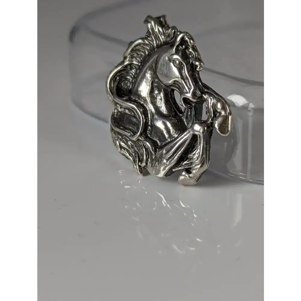 Silver Steed Wild Horse Silver Charm Charms