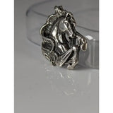 Silver steed wild horse silver charm featuring intricate detailing and polished metallic finish on silver horse charm