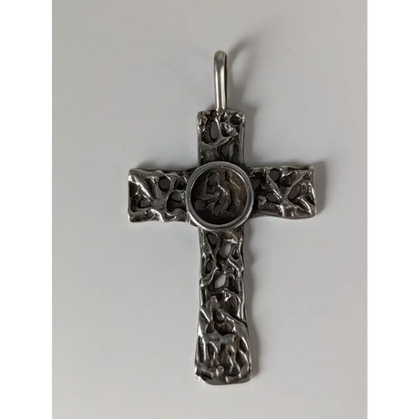 Silver Steed Woven Cross Silver Pendant Pendant