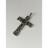 Silver Steed Woven Cross Silver Pendant Pendant
