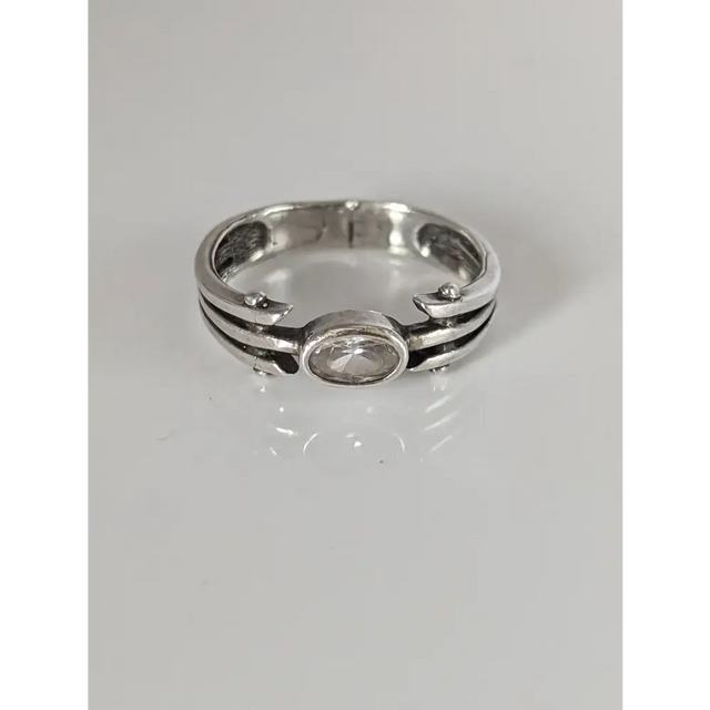 Silver Steed Silver Zirconia Antique Ring G Rings