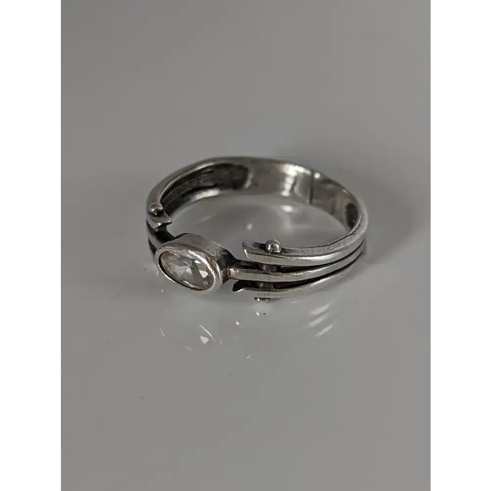 Silver Steed Silver Zirconia Antique Ring G Rings