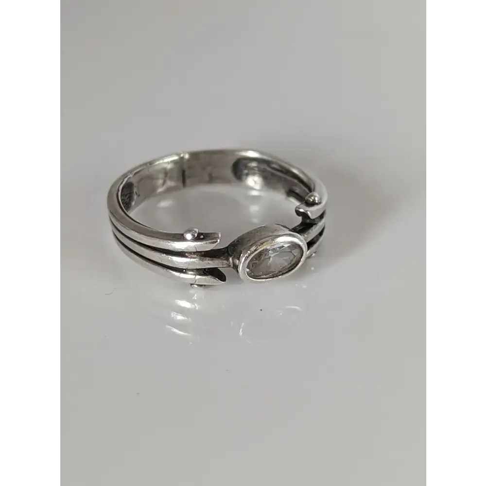 Silver Steed Silver Zirconia Antique Ring G Rings