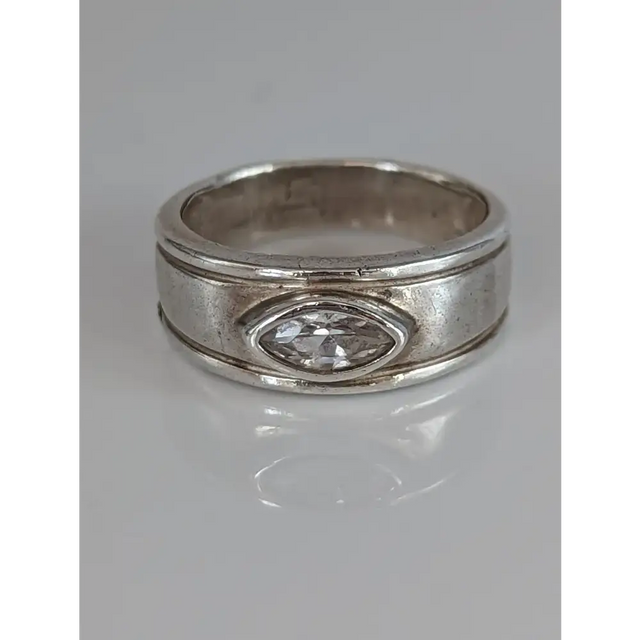 Silver Steed Silver Zirconia Band G Rings