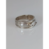 Silver Steed Silver Zirconia Band G Rings