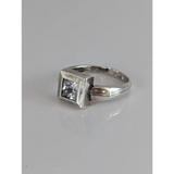 Silver Steed Silver Zirconia Square Ring G Rings