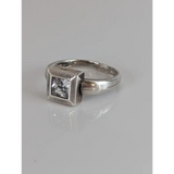 Silver Steed Silver Zirconia Square Ring G Rings