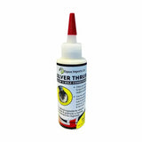 A white plastic bottle with red nozzle cap of silver thrush hoof and sole conditioner by equus imports ltd with natural clays based anti bacterial agent kills bacteria