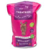 Pink bag of silvermoor treatsies brilliant beetroot horse treats for blood flow encouraging and muscle efficiency