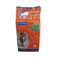 Orange simple system lucie brix horse feed bag with white horse logo and hay blocks for feeds lucie brix lucerne