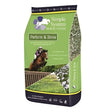 Green and black bag of simple system horse feeds perform & shine with cold pressed linseed for horse nutrition
